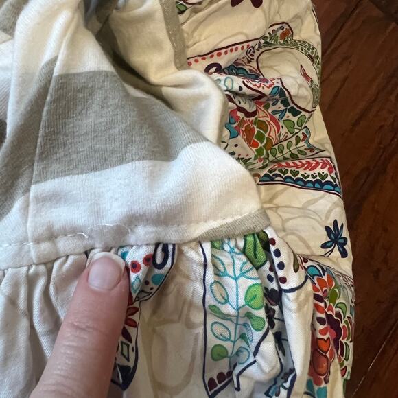 Giggle Moon 7 Girls Long Sleeve Dress Leggings Outfit Maroon Whimsical Elephant - Picture 5 of 11